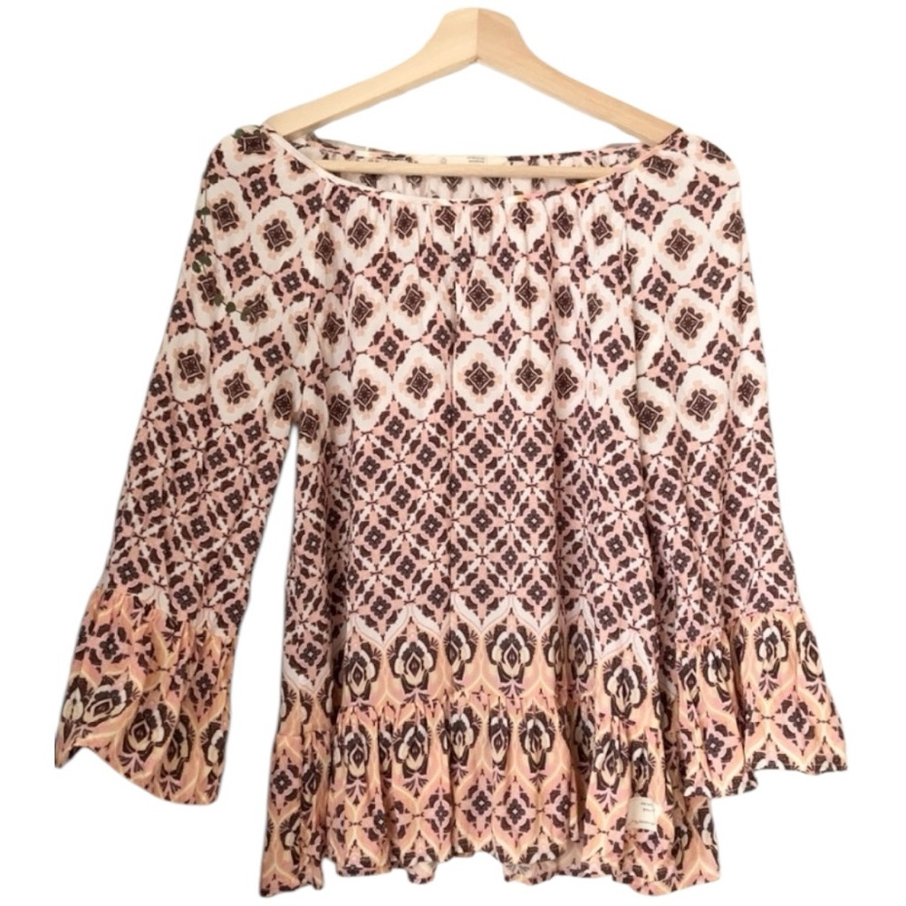 Odd Molly Top Bell Sleeves 100% Viscose Size 2/Medium / EUC.